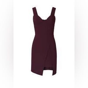 Amanda Uprichard Primrose dress Black Cherry purple size p XS